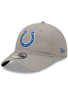 New Era Indianapolis Colts Core Classic 2.0 Adjustable Hat - Grey