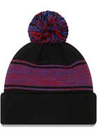 New Era Chicago Cubs Black Chilled Pom Mens Knit Hat