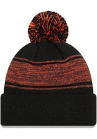 New Era Detroit Tigers Black Chilled Pom Mens Knit Hat