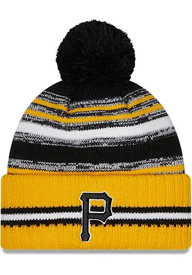 New Era Pittsburgh Pirates Gold Sport Pom Mens Knit Hat