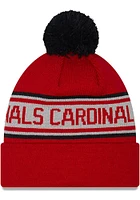 New Era St Louis Cardinals Red Repeat Pom Mens Knit Hat
