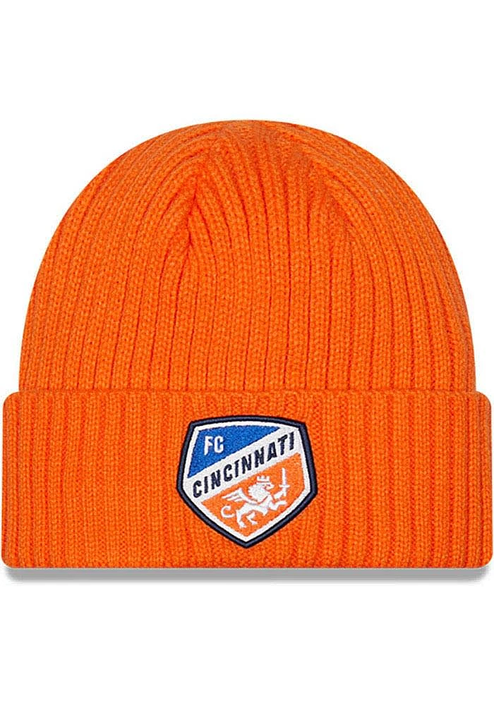 New Era FC Cincinnati Orange Core Classic Mens Knit Hat