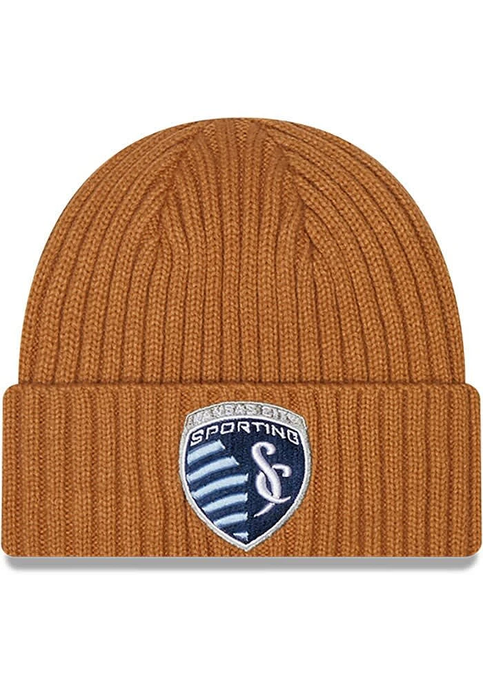 New Era Sporting Kansas City Brown Core Classic Mens Knit Hat