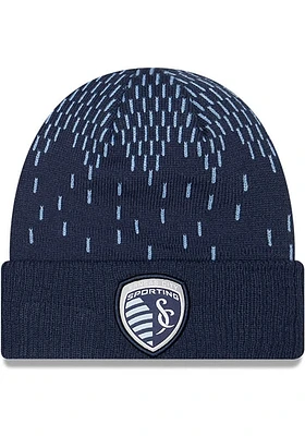New Era Sporting Kansas City Navy Blue Freeze Mens Knit Hat