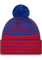 New Era Philadelphia 76ers Blue Patch Pom Mens Knit Hat