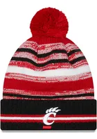 New Era Cincinnati Bearcats Red Sport Pom Mens Knit Hat