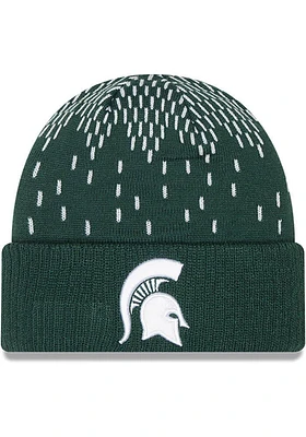 New Era Michigan State Spartans Green Freeze Mens Knit Hat