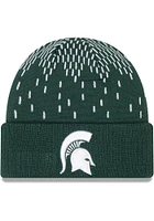 New Era Michigan State Spartans Green Freeze Mens Knit Hat