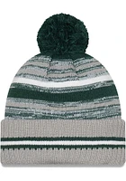 New Era Michigan State Spartans Grey Sport Pom Mens Knit Hat