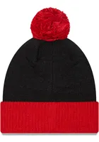 New Era Ohio State Buckeyes Black Confident Pom Mens Knit Hat