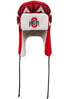 New Era Ohio State Buckeyes Red Trapper Mens Knit Hat