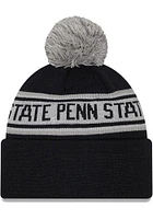 New Era Penn State Nittany Lions Navy Blue Repeat Pom Mens Knit Hat