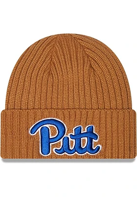 New Era Pitt Panthers Brown Core Classic Mens Knit Hat