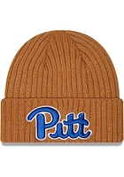 New Era Pitt Panthers Brown Core Classic Mens Knit Hat