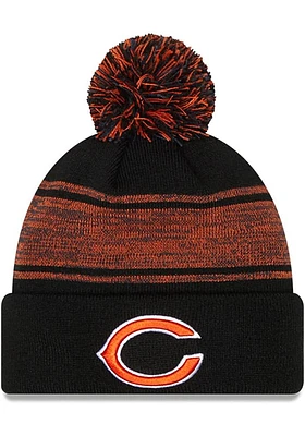 New Era Chicago Bears Black Chilled Pom Mens Knit Hat