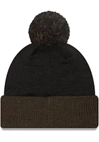 New Era Cleveland Browns Black Confident Pom Mens Knit Hat
