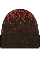 New Era Cleveland Browns Brown Freeze Mens Knit Hat