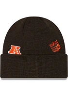 New Era Cleveland Browns Brown Identity Mens Knit Hat