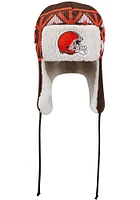 New Era Cleveland Browns Brown Trapper Mens Knit Hat