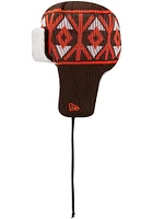 New Era Cleveland Browns Brown Trapper Mens Knit Hat