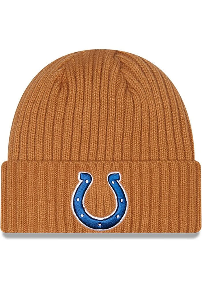 New Era Indianapolis Colts Brown Core Classic Mens Knit Hat