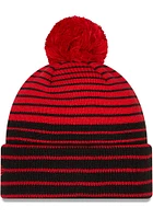 New Era Kansas City Chiefs Red Patch Pom Mens Knit Hat