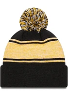 New Era Pittsburgh Steelers Black Chilled Pom Mens Knit Hat