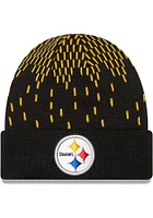 New Era Pittsburgh Steelers Black Freeze Mens Knit Hat