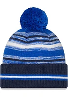 New Era Dallas Mavericks Navy Blue Sport Pom Mens Knit Hat