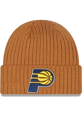 New Era Indiana Pacers Brown Core Classic Mens Knit Hat