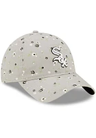 New Era Chicago White Sox Grey Floral 9TWENTY Womens Adjustable Hat