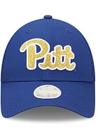 New Era Pitt Panthers Blue Logo Spark 9FORTY Womens Adjustable Hat