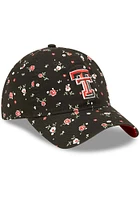 New Era Texas Tech Red Raiders Red Floral 9TWENTY Womens Adjustable Hat