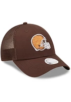 New Era Cleveland Browns Brown Logo Spark 9FORTY Womens Adjustable Hat