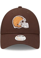 New Era Cleveland Browns Brown Logo Spark 9FORTY Womens Adjustable Hat