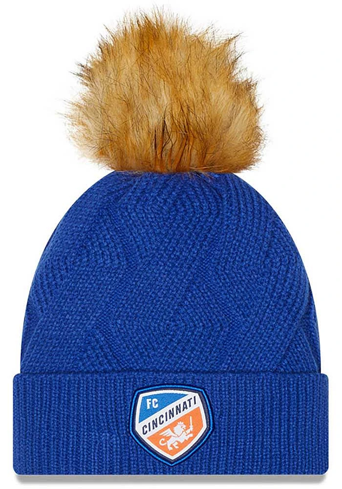 New Era FC Cincinnati Blue Snowy Womens Knit Hat