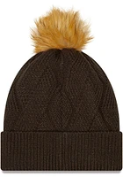 New Era Cleveland Browns Brown Snowy Womens Knit Hat