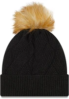 New Era Pittsburgh Steelers Black Snowy Womens Knit Hat