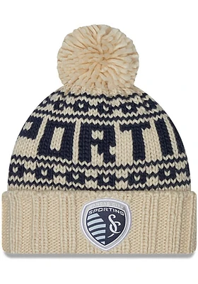 New Era Sporting Kansas City White Sport Womens Knit Hat