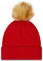 New Era Nebraska Cornhuskers Red Snowy Womens Knit Hat