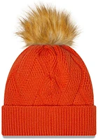 New Era Chicago Bears Orange Snowy Womens Knit Hat