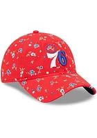 New Era Philadelphia 76ers Blue Floral 9TWENTY Womens Adjustable Hat