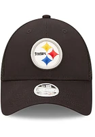 New Era Pittsburgh Steelers Black Logo Spark 9FORTY Womens Adjustable Hat