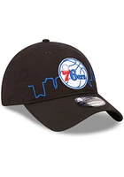 New Era Philadelphia 76ers 2022 Tip Off 9TWENTY Adjustable Hat - Black