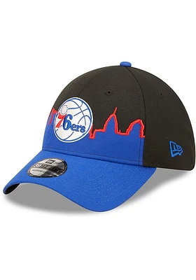 New Era Philadelphia 76ers Mens Black 2022 Tip Off 39THIRTY Flex Hat