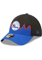 New Era Philadelphia 76ers Mens Black 2022 Tip Off 39THIRTY Flex Hat