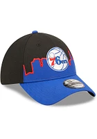 New Era Philadelphia 76ers Mens Black 2022 Tip Off 39THIRTY Flex Hat