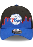New Era Philadelphia 76ers Mens Black 2022 Tip Off 39THIRTY Flex Hat