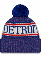 New Era Detroit Pistons Blue NE18 Sport Mens Knit Hat