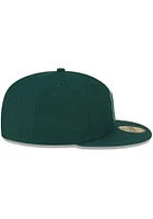 New Era Cleveland Guardians Mens Green Basic 59FIFTY Fitted Hat